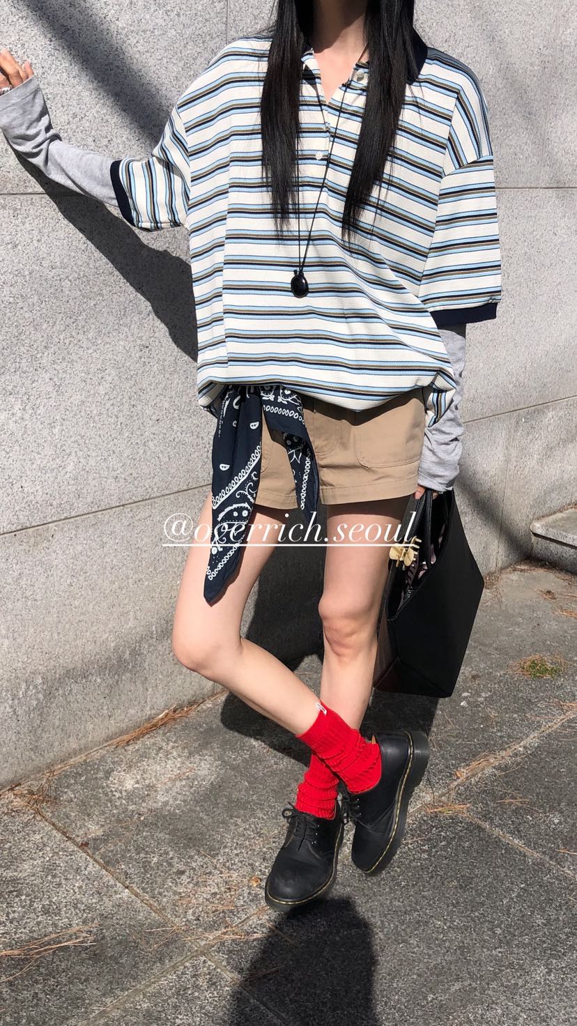 OVER RICH東大門實拍韓國女士新品時尚職業人氣26春夏短褲OVER RICH短褲