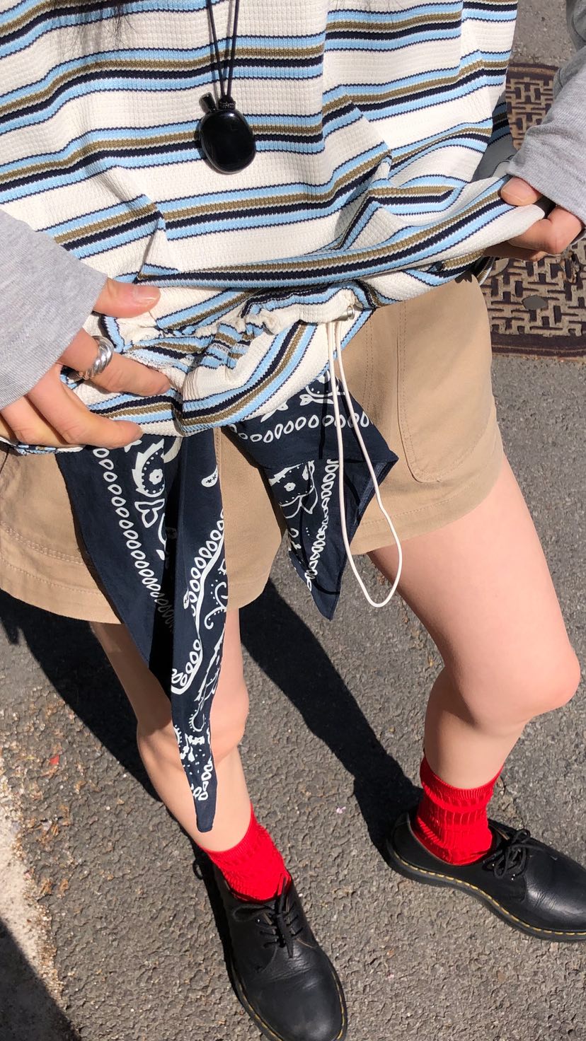 OVER RICH東大門實拍韓國女士新品時尚職業人氣26春夏短褲OVER RICH短褲