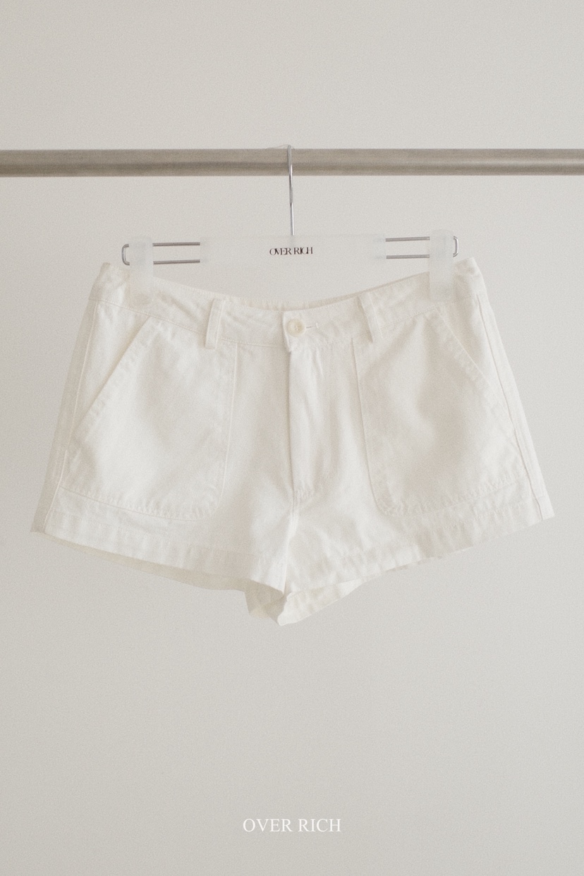 OVER RICH東大門實拍韓國女士新品時尚職業人氣26春夏短褲OVER RICH短褲圖色1