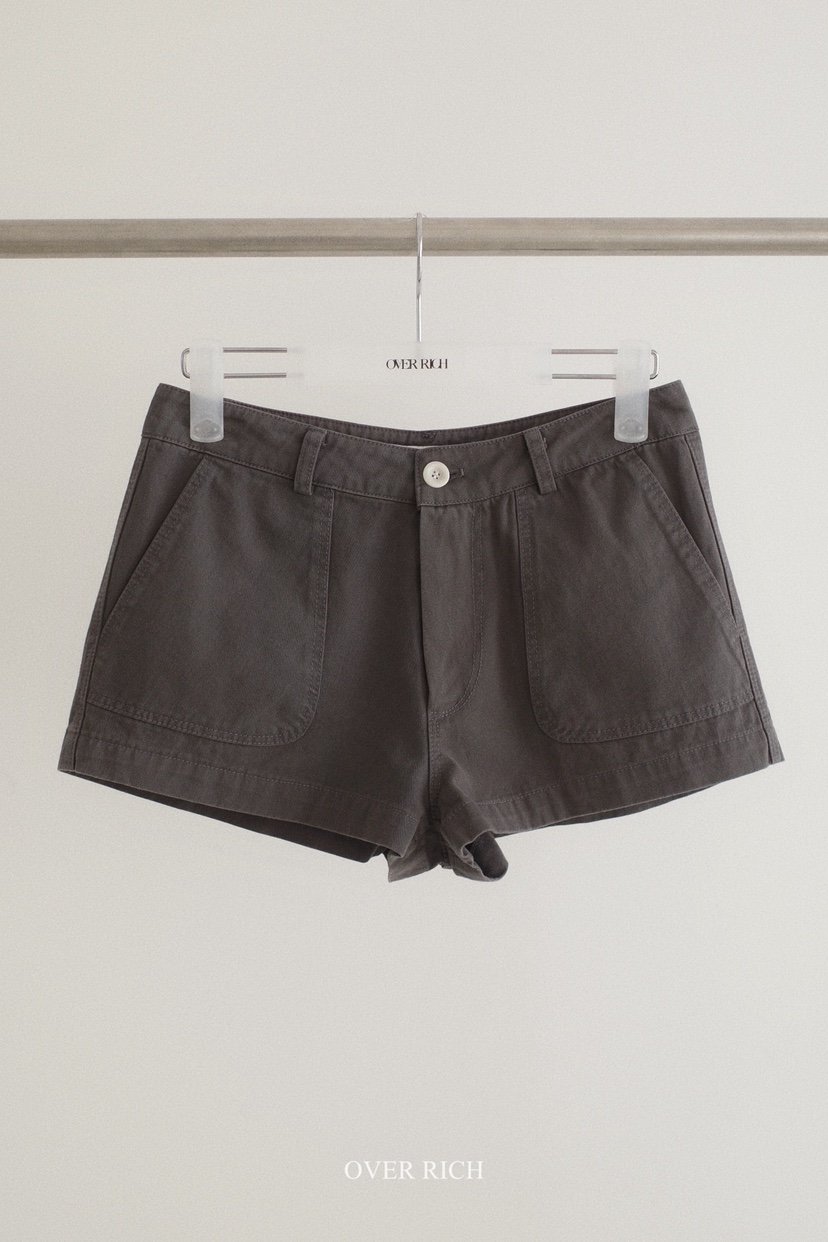 OVER RICH東大門實拍韓國女士新品時尚職業人氣26春夏短褲OVER RICH短褲圖色3