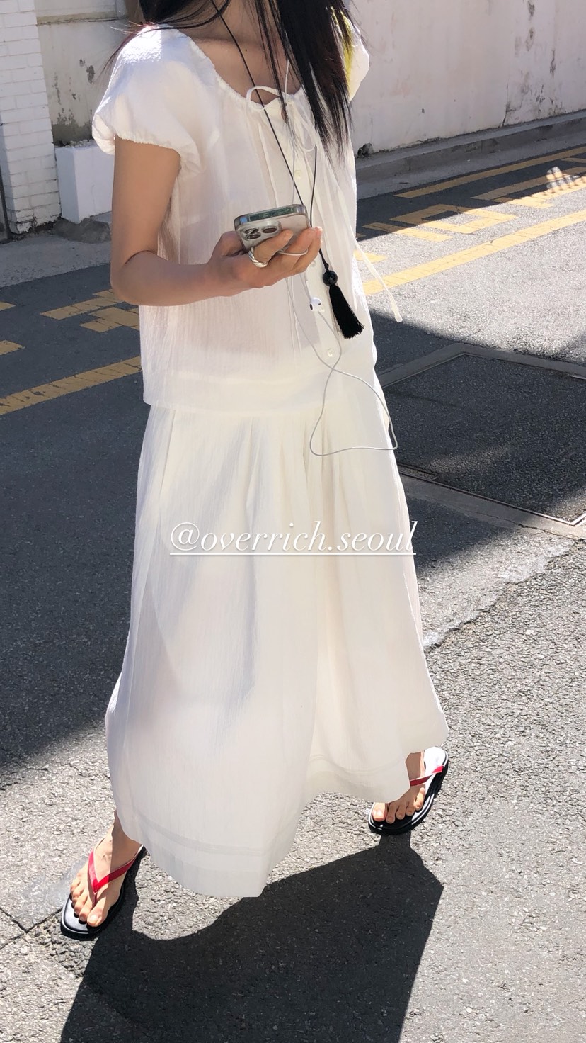 OVER RICH韓國東大門代購女裝新款26夏季人氣26春夏長裙OVER RICH長裙