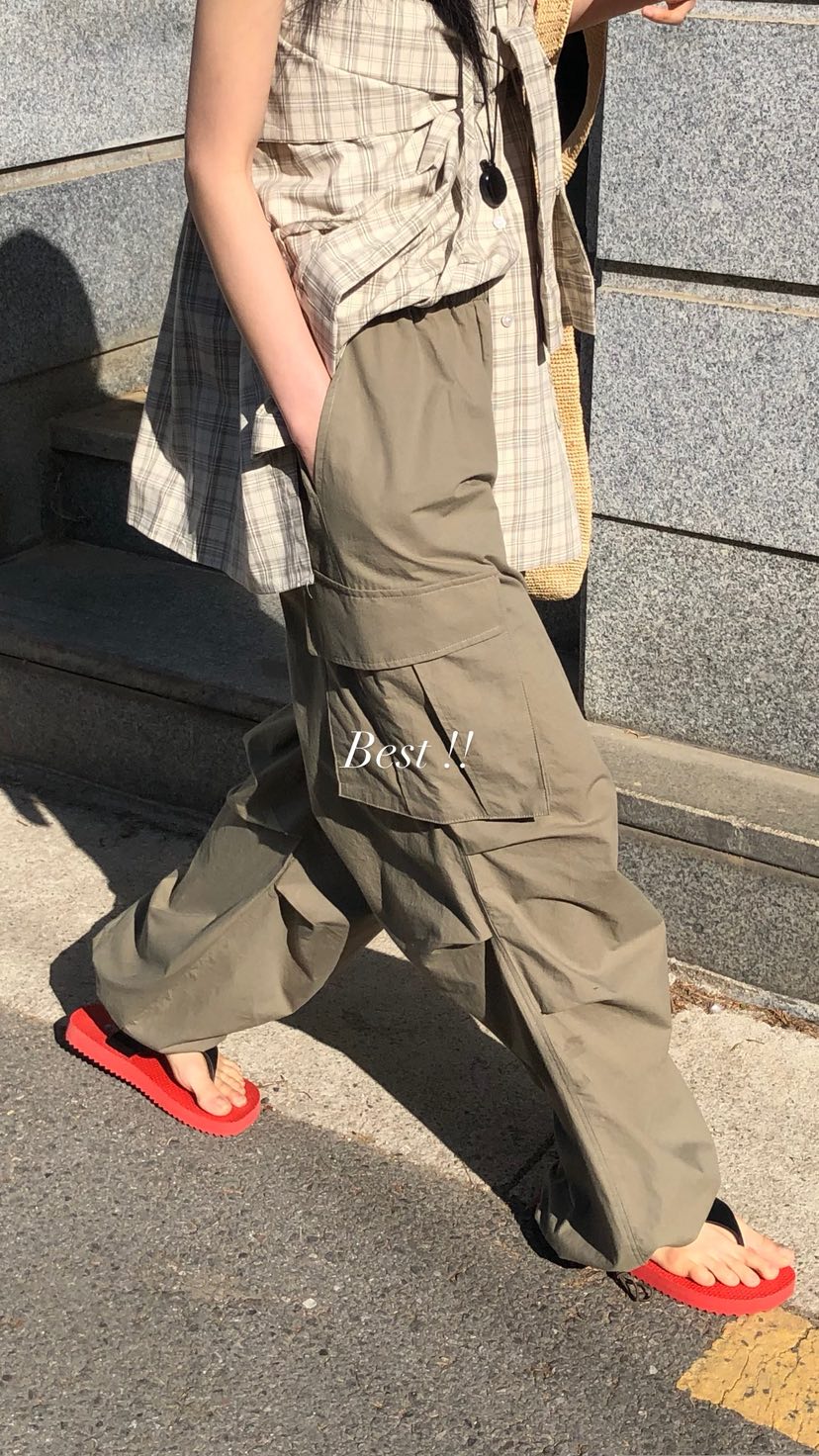 OVER RICH韓國直郵女士新款休閑推薦26夏季人氣26春夏休閑褲OVER RICH休閑褲