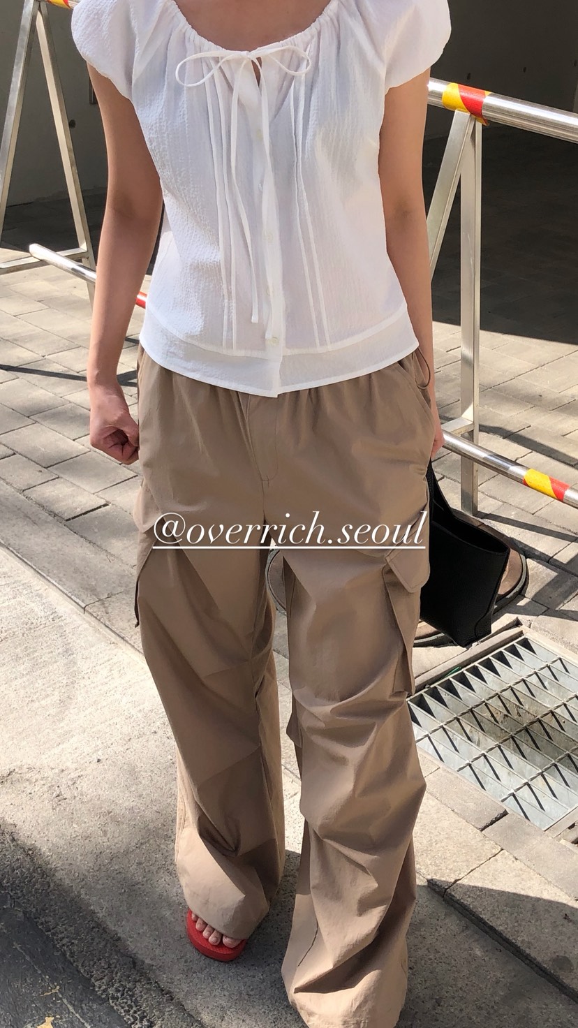 OVER RICH韓國直郵女士新款休閑推薦26夏季人氣26春夏休閑褲OVER RICH休閑褲