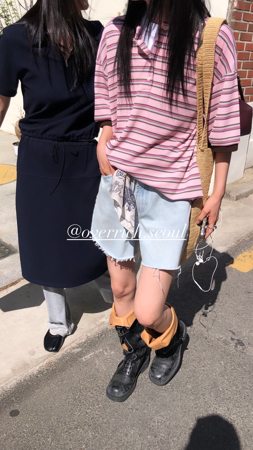 OVER RICH韓國直郵女裝新品時尚26春夏職業休閑人氣26夏季T恤OVER RICHT恤