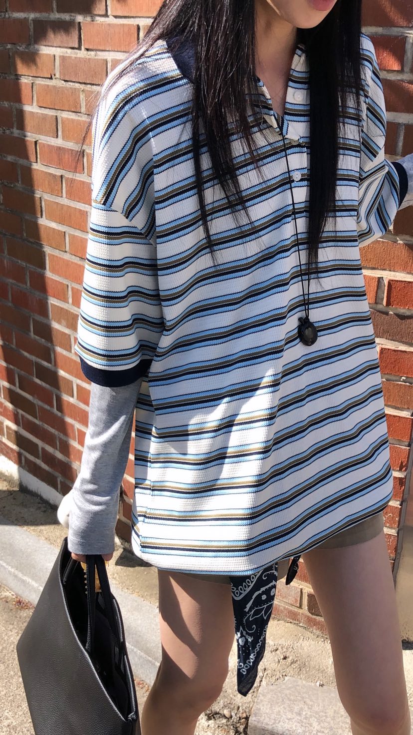 OVER RICH韓國直郵女裝新品時尚26春夏職業休閑人氣26夏季T恤OVER RICHT恤