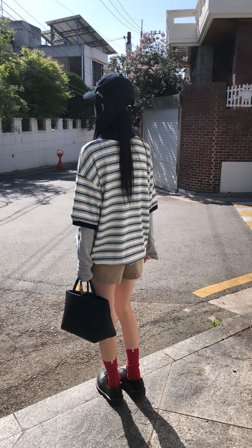 OVER RICH韓國直郵女裝新品時尚26春夏職業休閑人氣26夏季T恤OVER RICHT恤