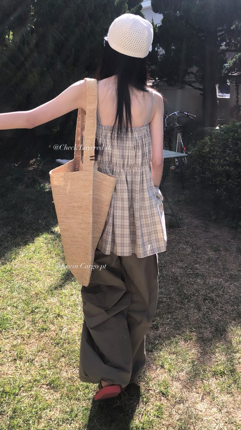 OVER RICH韓國直郵女士新品職業休閑半身裙中短裙格子疊穿OVER RICH半身裙/中短裙