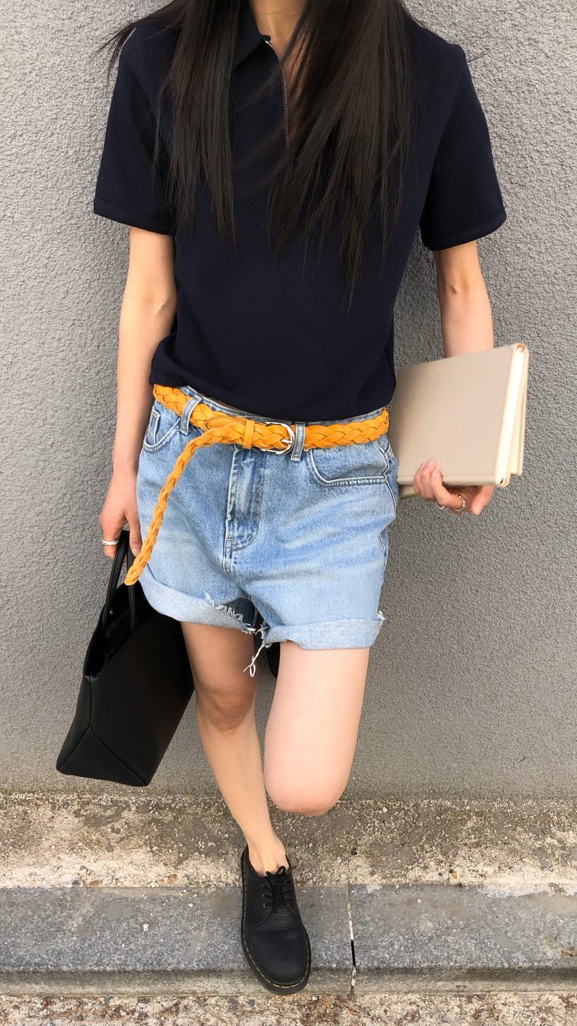 OVER RICH韓國直郵女士新品人氣時尚推薦職業26春夏T恤拉鏈OVER RICHT恤