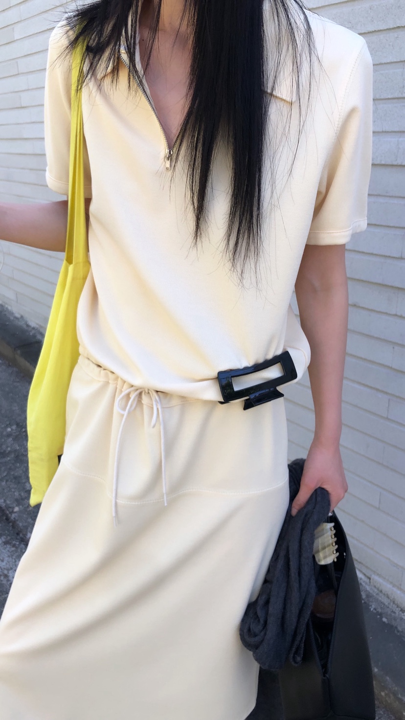 OVER RICH韓國直郵女士新品人氣時尚推薦職業26春夏T恤拉鏈OVER RICHT恤