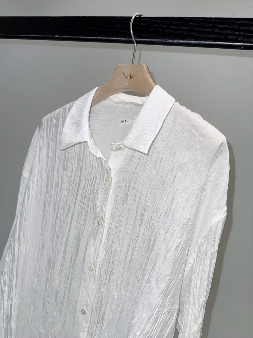 NDE韓國直郵女裝新品時尚職業熱賣推薦26春夏襯衫蕾絲衫荷葉邊BOHEME_NDE襯衫/蕾絲衫