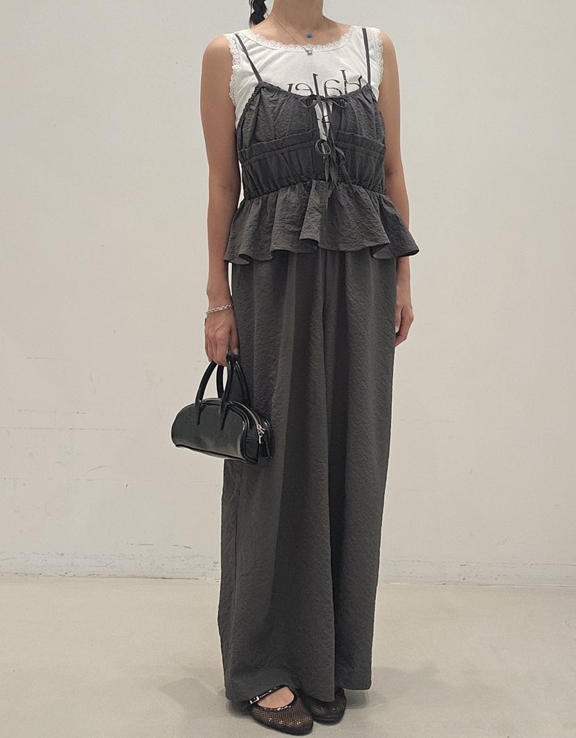 NEOUL東大門實拍韓國女士新品熱賣休閑時尚背帶褲不含內搭NEOUL/ahin雙領標簽背帶褲