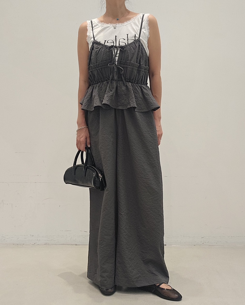 NEOUL東大門實拍韓國女士新品熱賣休閑時尚背帶褲不含內搭NEOUL/ahin雙領標簽背帶褲圖色2