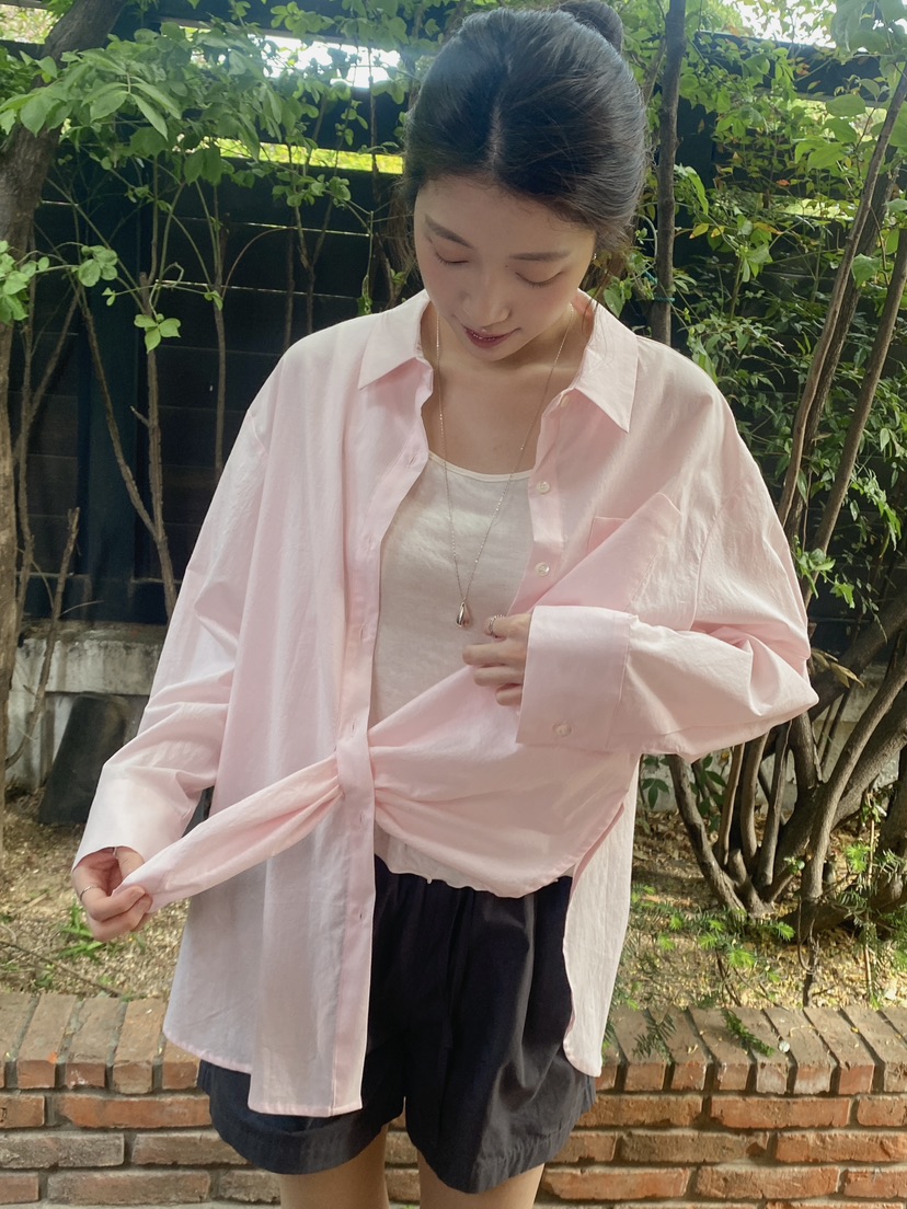 ERUME韓國東大門代購女裝新款推薦26夏季休閑人氣襯衫蕾絲衫ERUME襯衫/蕾絲衫