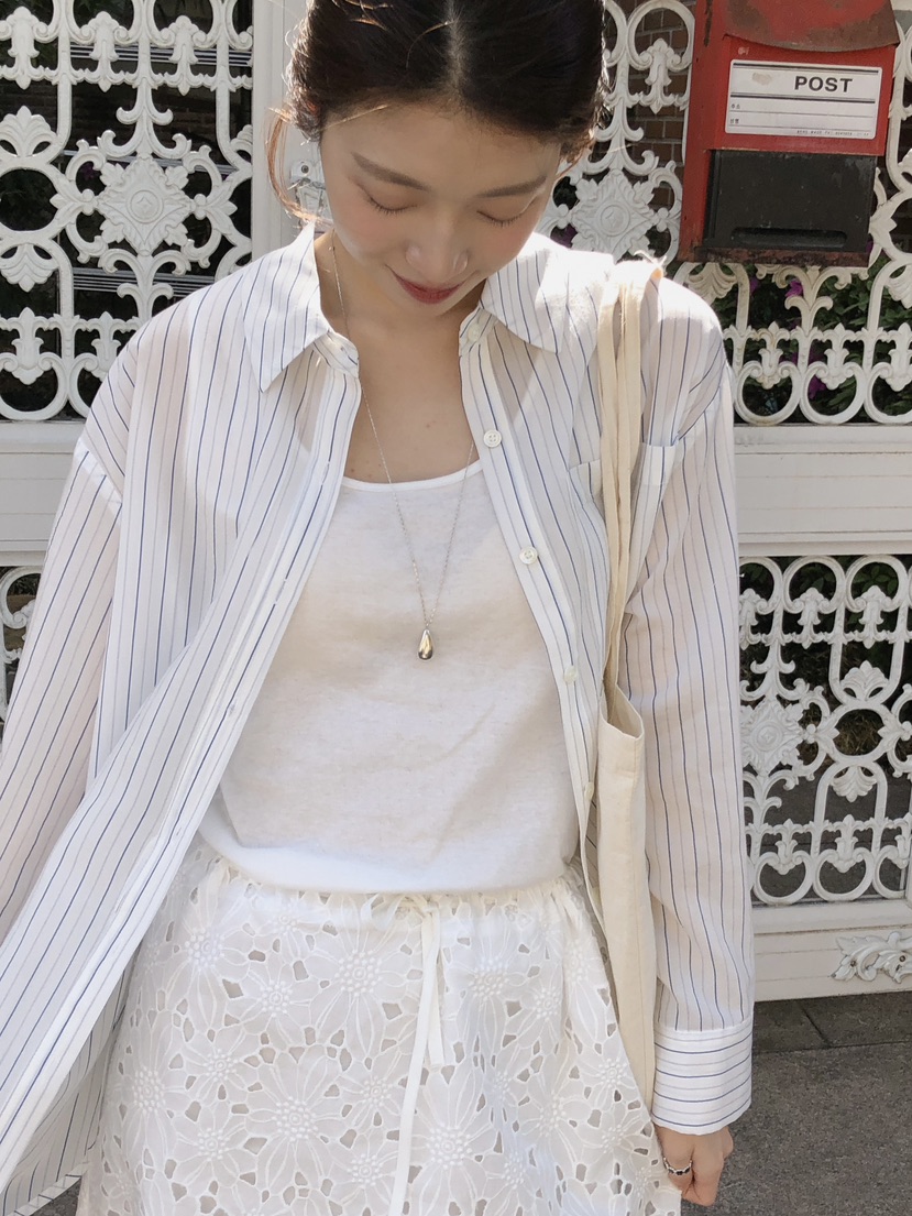 ERUME韓國東大門代購女裝新款推薦26夏季休閑人氣襯衫蕾絲衫ERUME襯衫/蕾絲衫