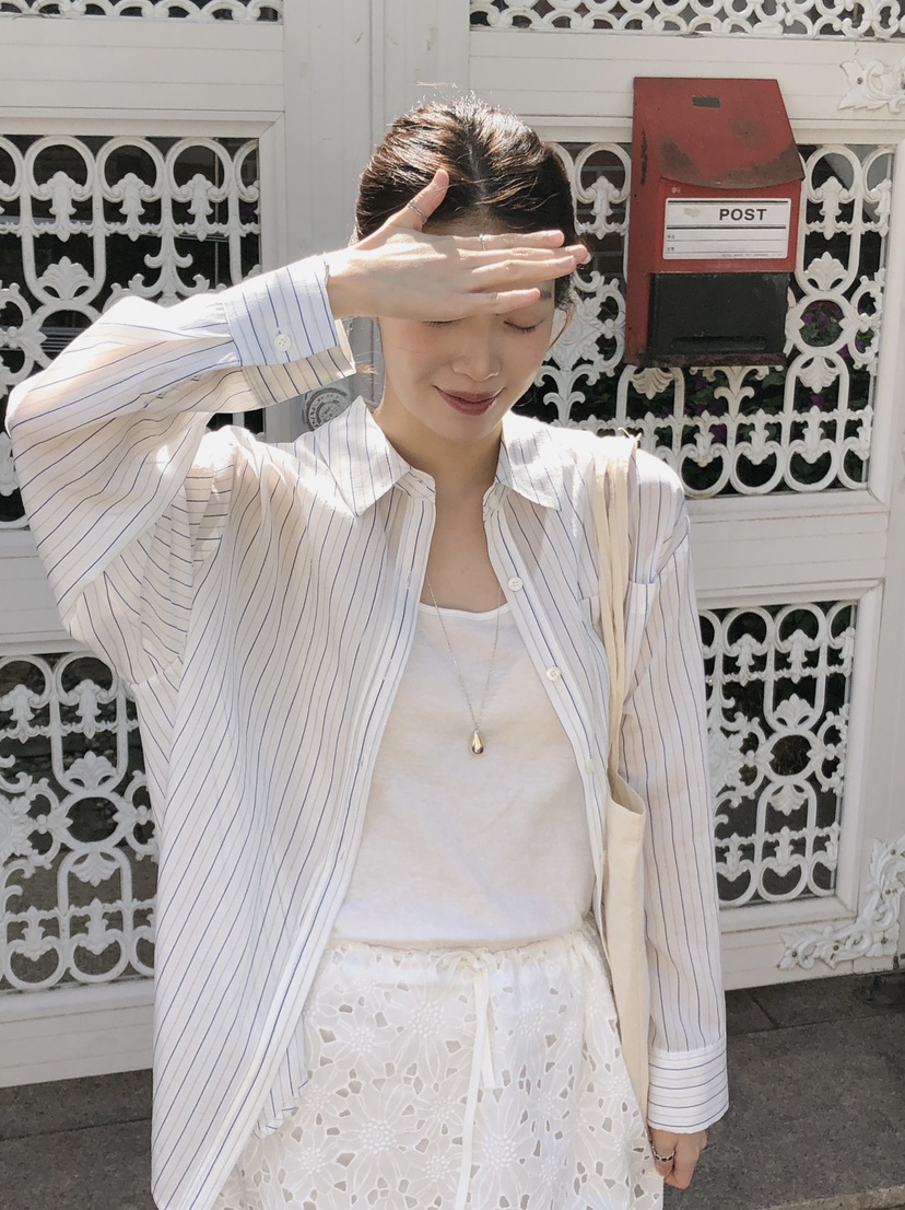 ERUME韓國東大門代購女裝新款推薦26夏季休閑人氣襯衫蕾絲衫ERUME襯衫/蕾絲衫