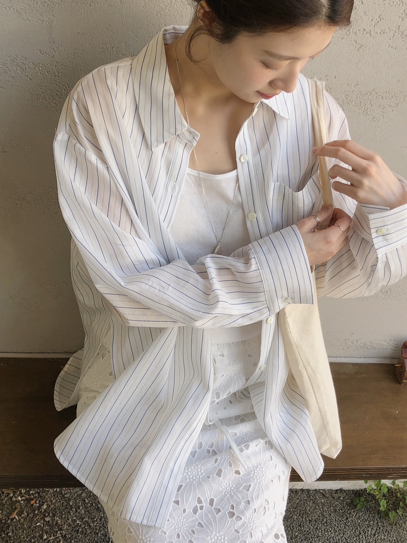 ERUME韓國東大門代購女裝新款推薦26夏季休閑人氣襯衫蕾絲衫ERUME襯衫/蕾絲衫