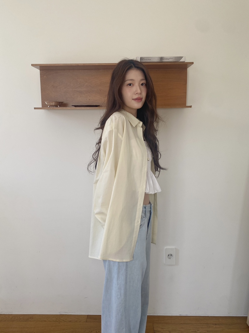 ERUME韓國東大門代購女裝新款推薦26夏季休閑人氣襯衫蕾絲衫ERUME襯衫/蕾絲衫