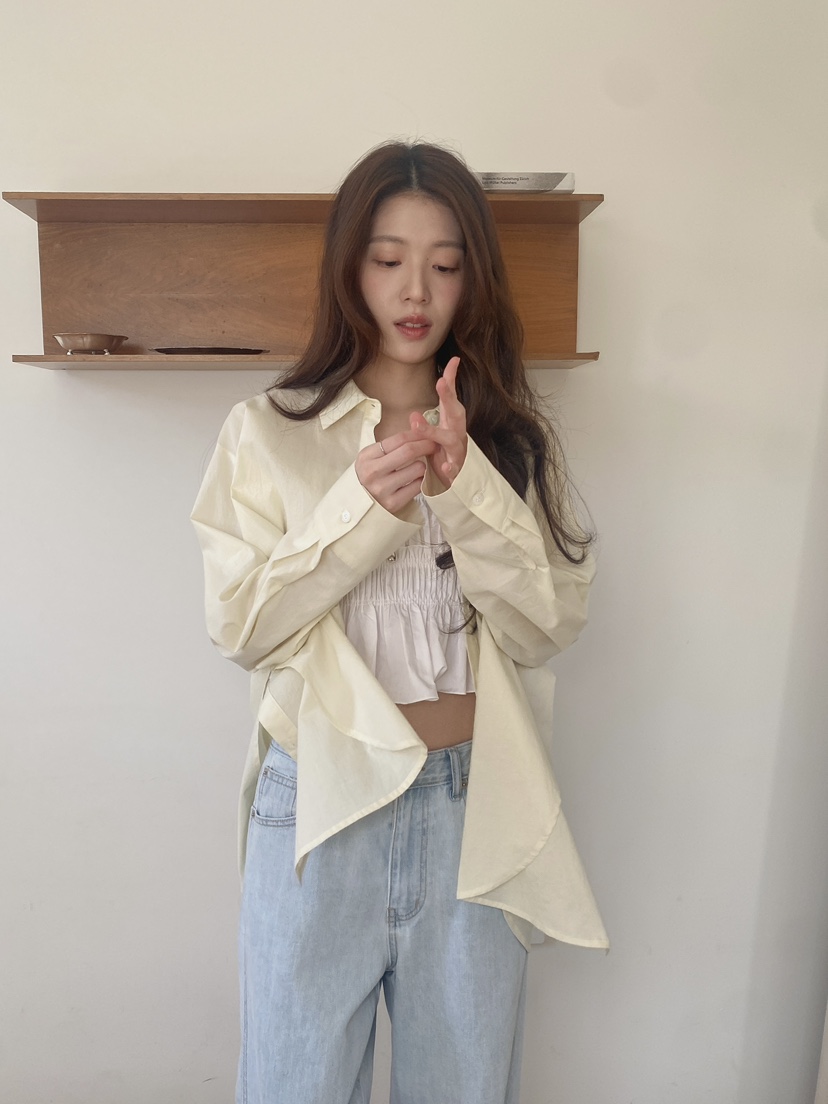 ERUME韓國東大門代購女裝新款推薦26夏季休閑人氣襯衫蕾絲衫ERUME襯衫/蕾絲衫