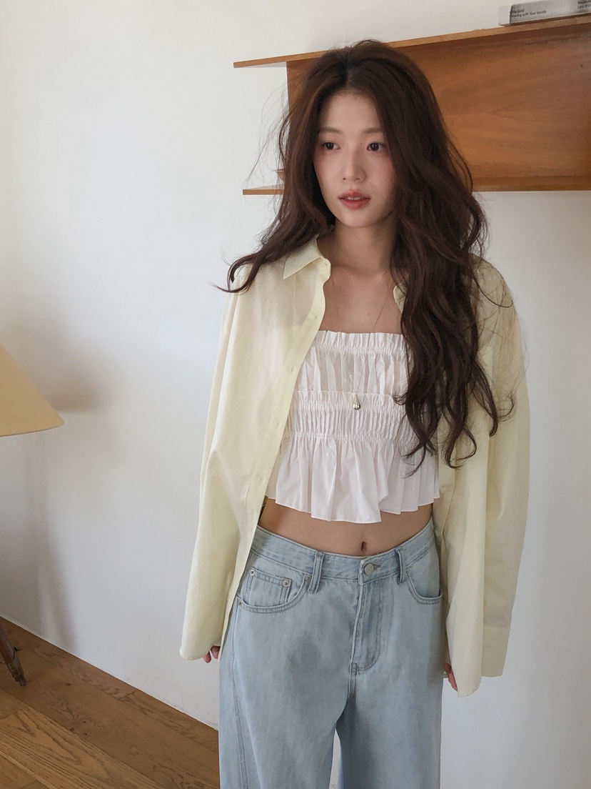 ERUME韓國東大門代購女裝新款推薦26夏季休閑人氣襯衫蕾絲衫ERUME襯衫/蕾絲衫