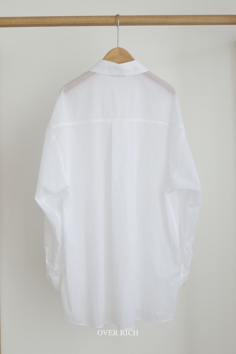 OVER RICH韓國直郵女裝新款26春夏時尚休閑推薦襯衫蕾絲衫OVER RICH襯衫/蕾絲衫