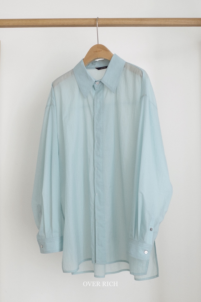 OVER RICH韓國直郵女裝新款26春夏時尚休閑推薦襯衫蕾絲衫OVER RICH襯衫/蕾絲衫圖色1