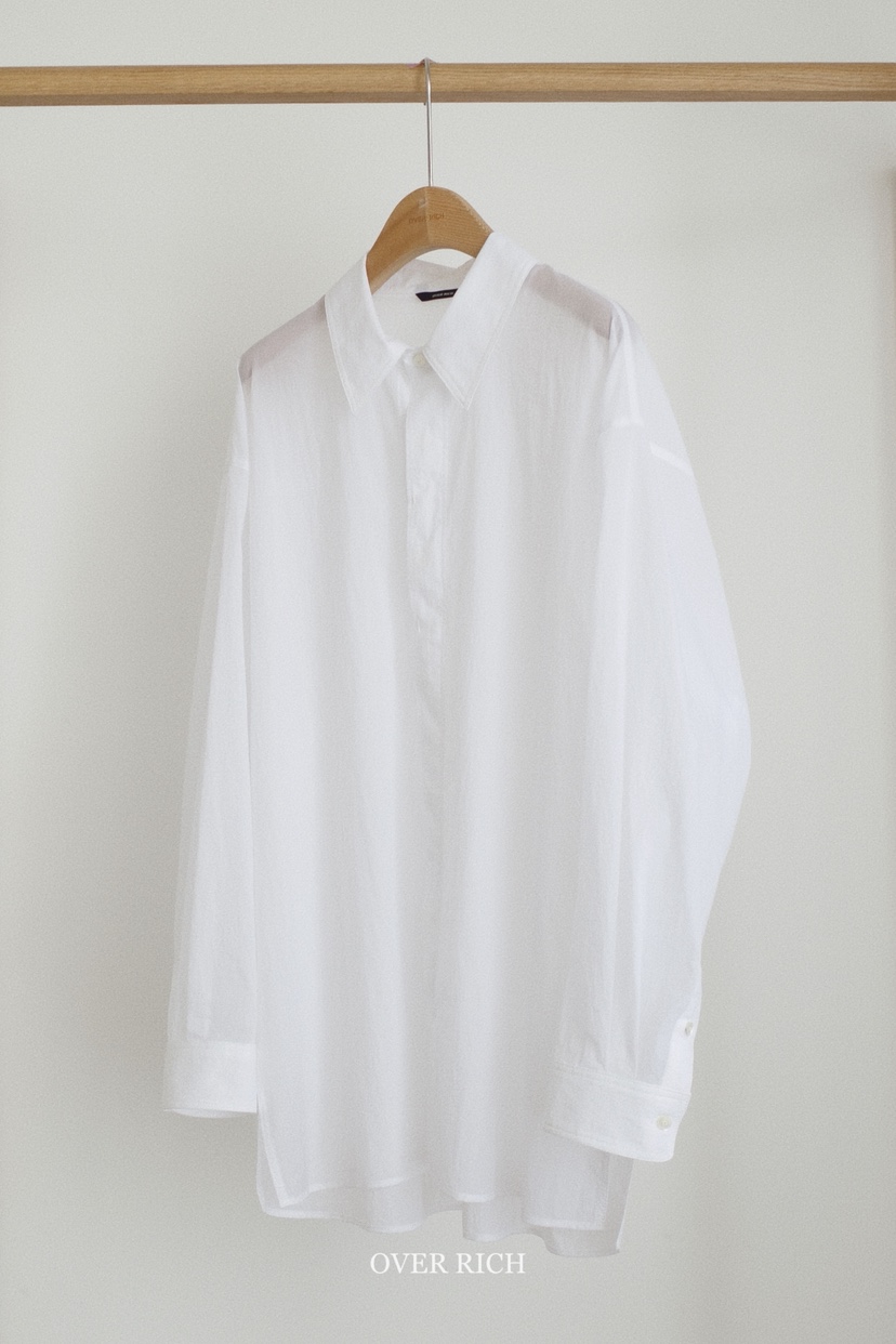 OVER RICH韓國直郵女裝新款26春夏時尚休閑推薦襯衫蕾絲衫OVER RICH襯衫/蕾絲衫圖色2