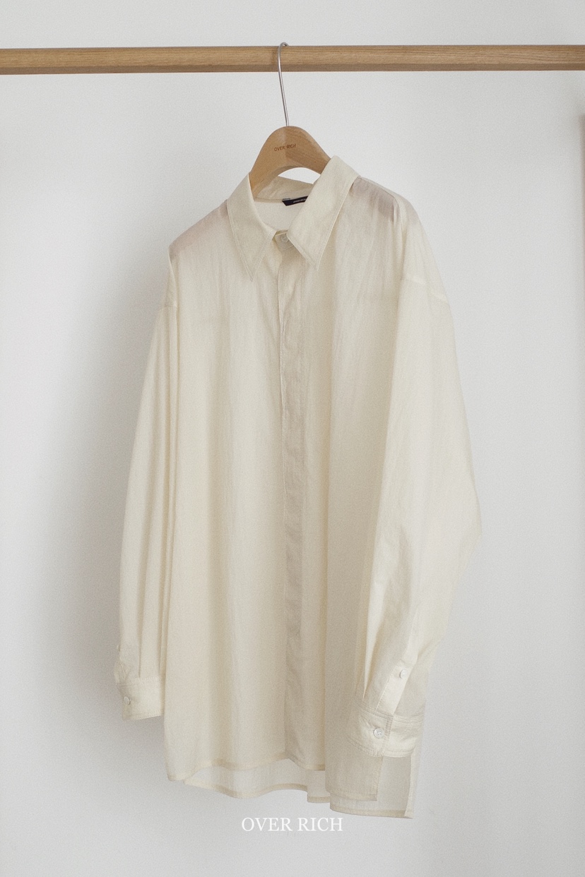 OVER RICH韓國直郵女裝新款26春夏時尚休閑推薦襯衫蕾絲衫OVER RICH襯衫/蕾絲衫圖色4