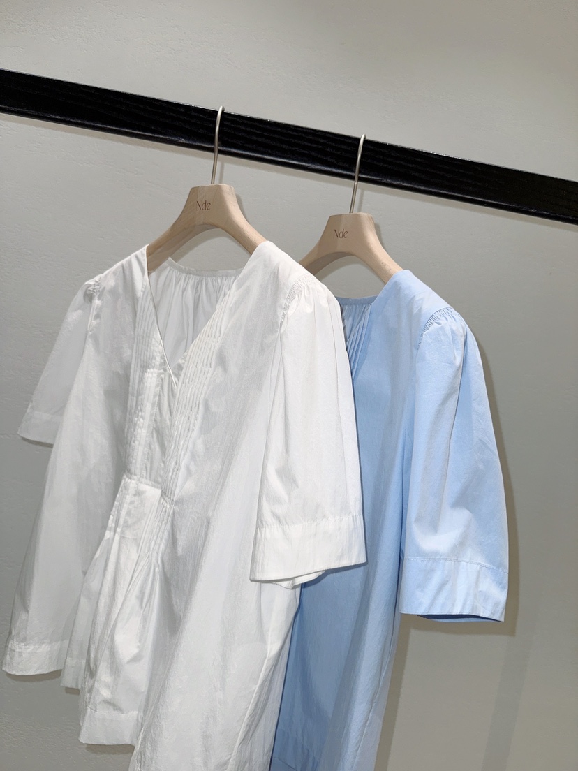 NDE韓國東大門直郵女裝新款休閑26春夏職業熱賣襯衫蕾絲衫BOHEME_NDE襯衫/蕾絲衫