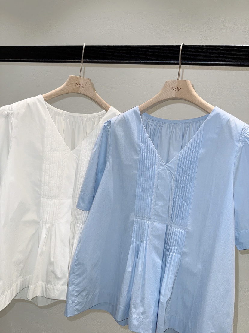 NDE韓國東大門直郵女裝新款休閑26春夏職業熱賣襯衫蕾絲衫BOHEME_NDE襯衫/蕾絲衫