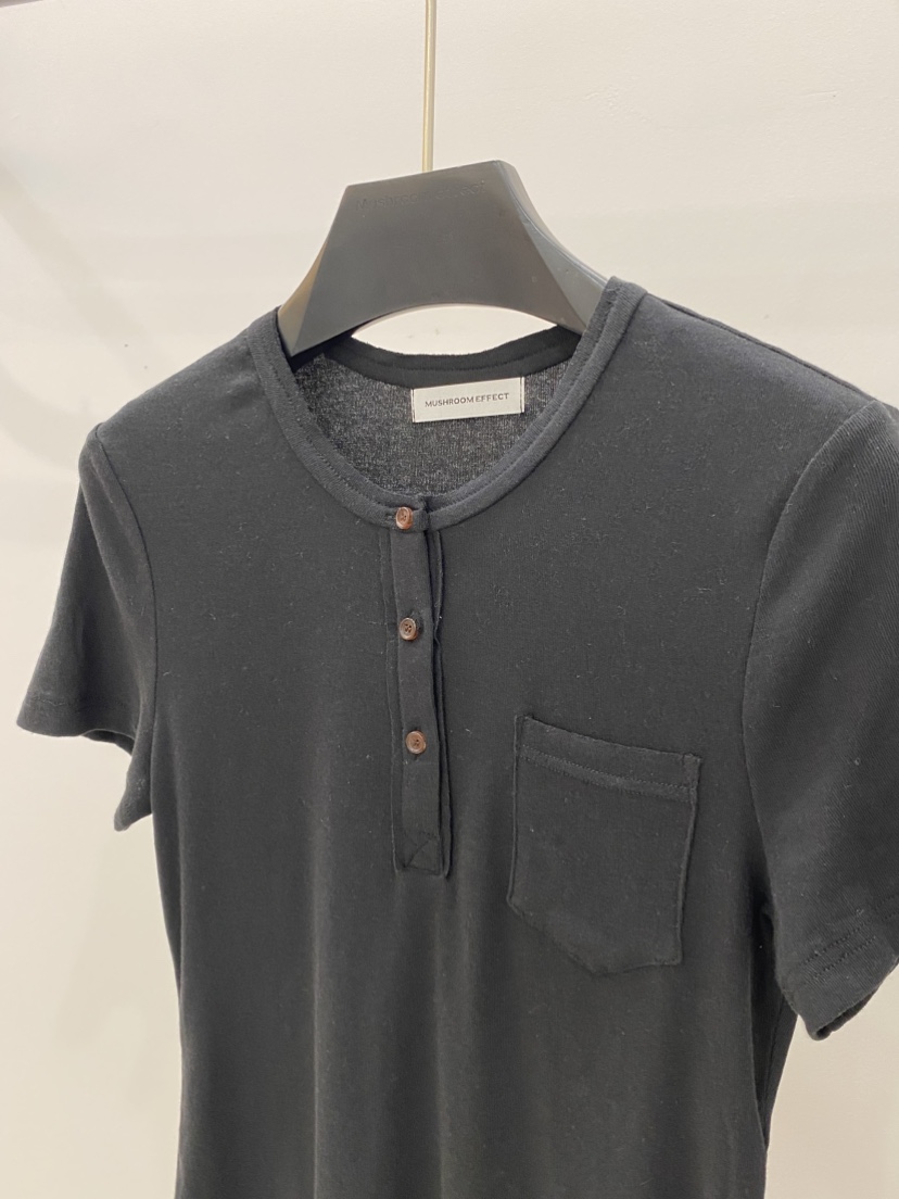 MUSHROOM EFFECT韓國直郵實拍女士新品人氣職業推薦T恤口袋MUSHROOM EFFECTT恤