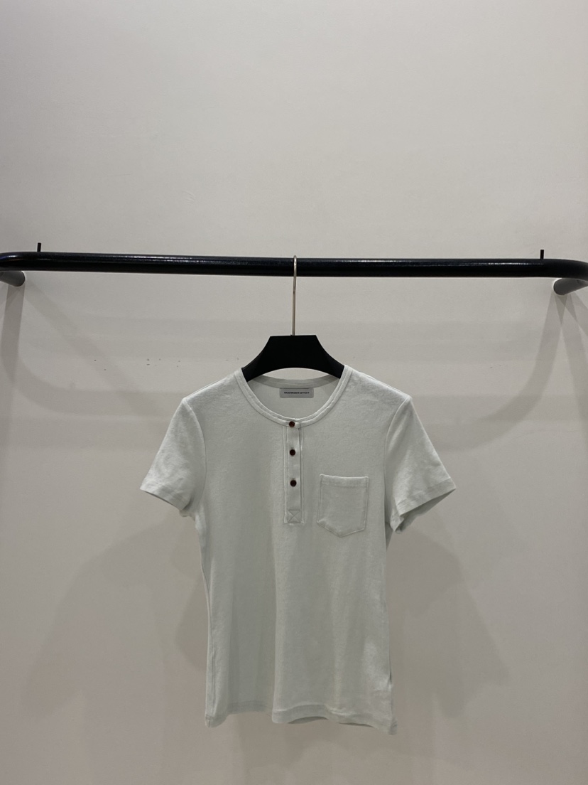 MUSHROOM EFFECT韓國直郵實拍女士新品人氣職業推薦T恤口袋MUSHROOM EFFECTT恤圖色3