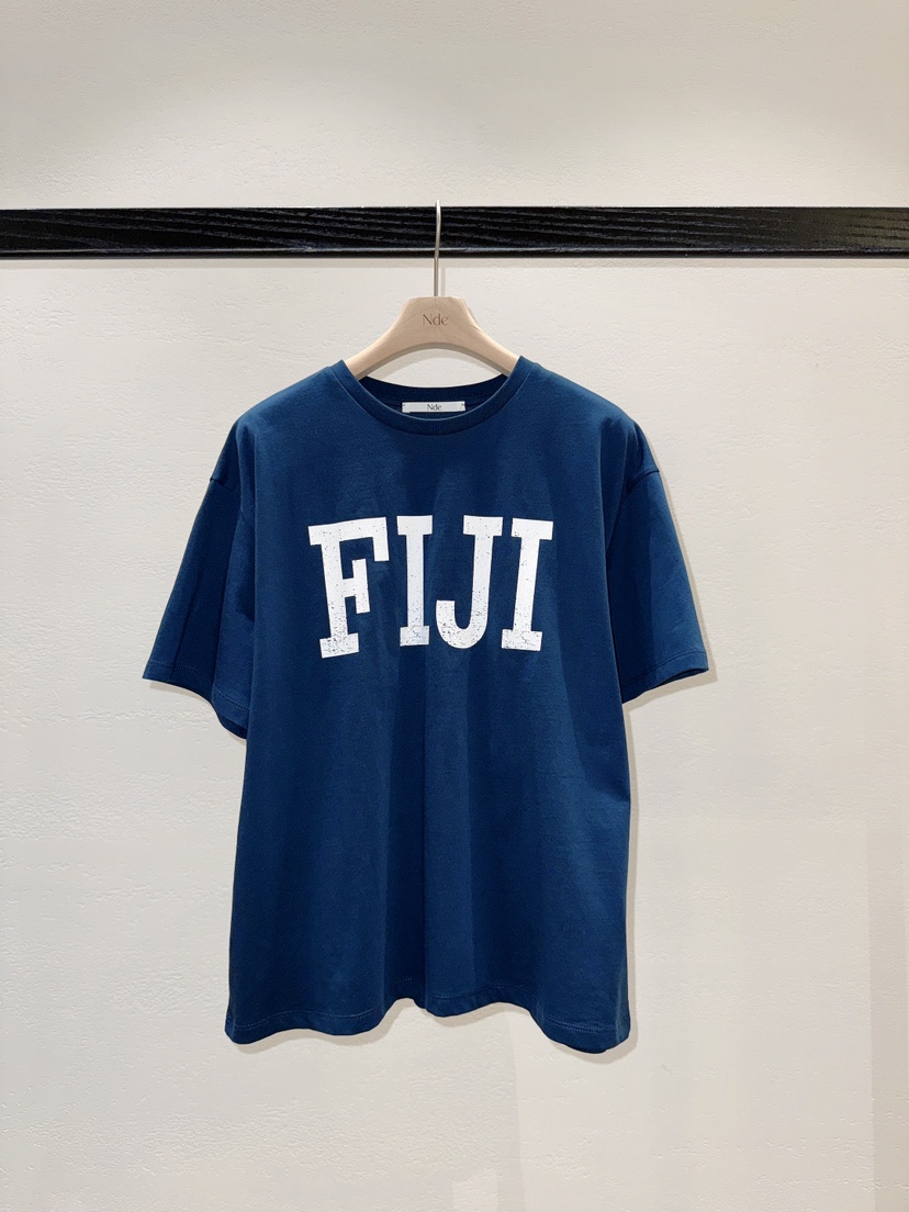 NDE韓國東大門直郵女裝新品26春夏26夏季熱賣職業時尚T恤BOHEME_NDET恤圖色2