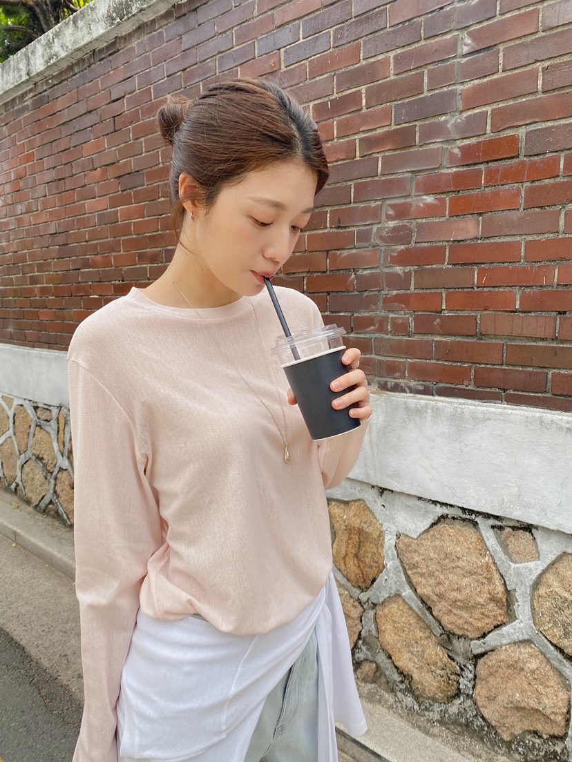 ERUME韓國直郵女士新品休閑人氣26春夏26夏季推薦長袖T恤ERUME長袖T恤