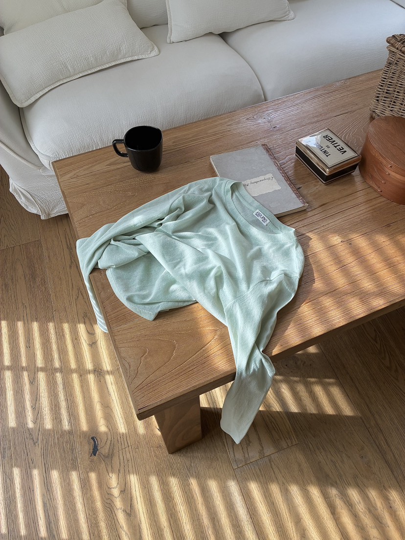 ERUME韓國直郵女士新品休閑人氣26春夏26夏季推薦長袖T恤ERUME長袖T恤