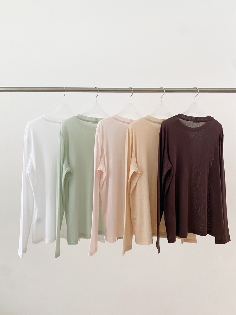 ERUME韓國直郵女士新品休閑人氣26春夏26夏季推薦長袖T恤ERUME長袖T恤