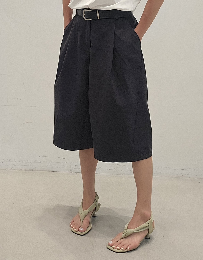 NEOUL韓國東大門代購女士新品職業人氣時尚26春夏短褲不含腰帶NEOUL/ahin雙領標簽短褲