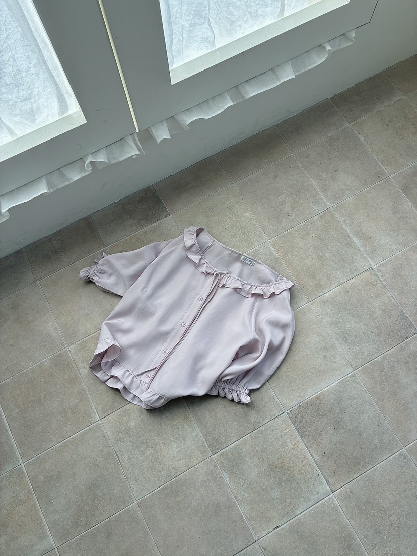 ERUME韓國東大門代購女士新款26春夏休閑26夏季襯衫蕾絲衫ERUME襯衫/蕾絲衫