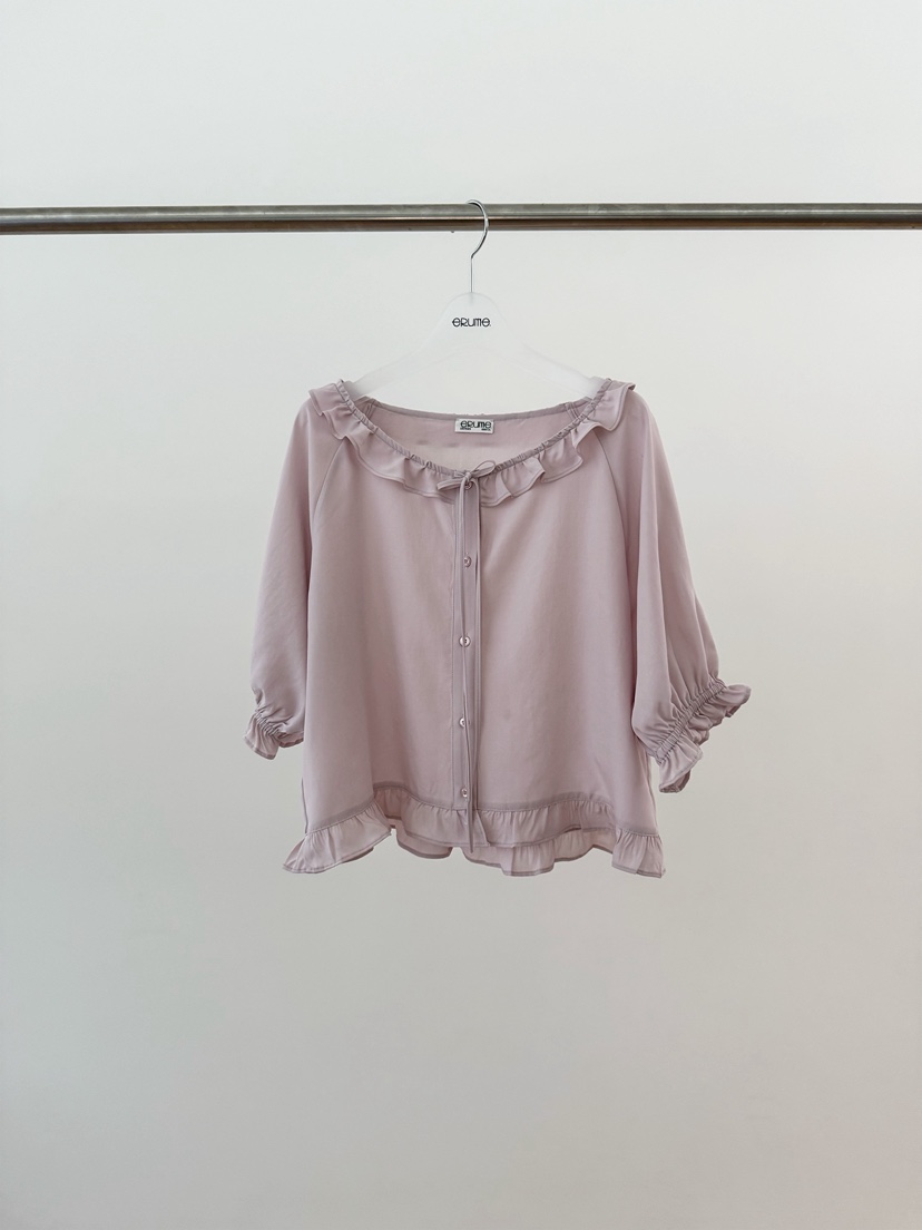 ERUME韓國東大門代購女士新款26春夏休閑26夏季襯衫蕾絲衫ERUME襯衫/蕾絲衫圖色2