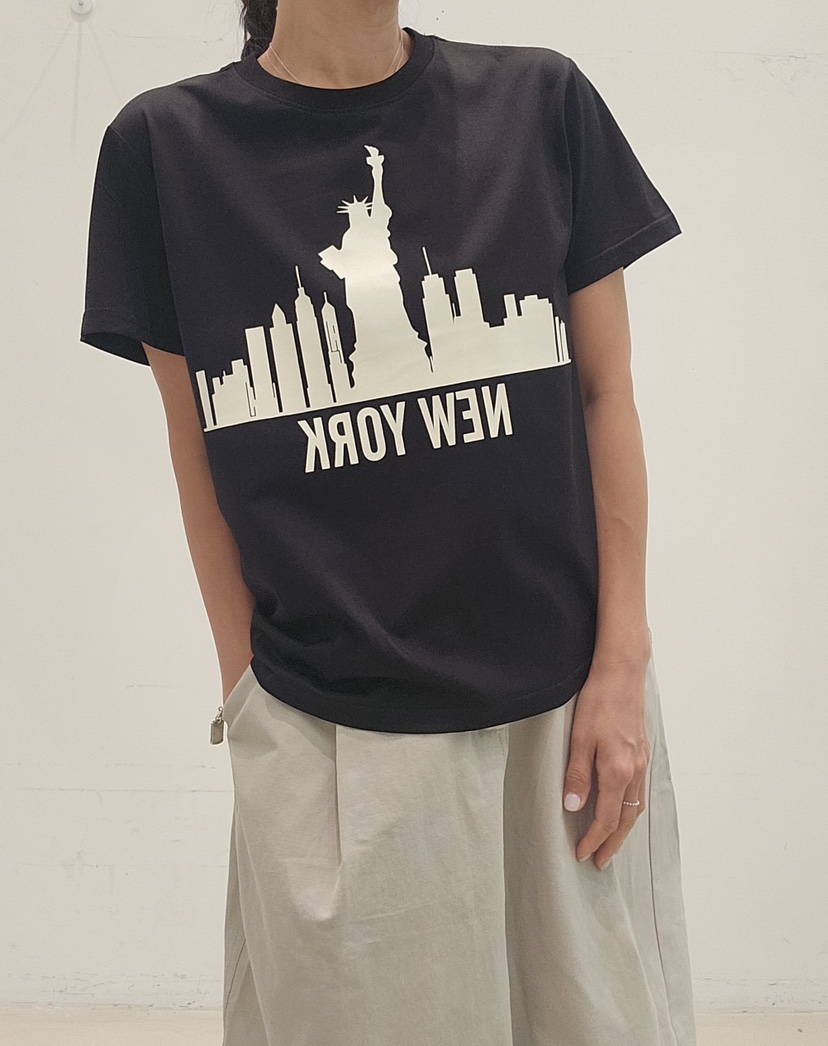 NEOUL韓國直郵女裝新款熱賣推薦職業時尚休閑人氣26春夏T恤NEOUL/ahin雙領標簽T恤