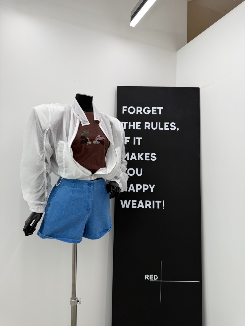 RED-A韓國東大門代購女士新品人氣職業26夏季夾克透視褶皺RED-A夾克