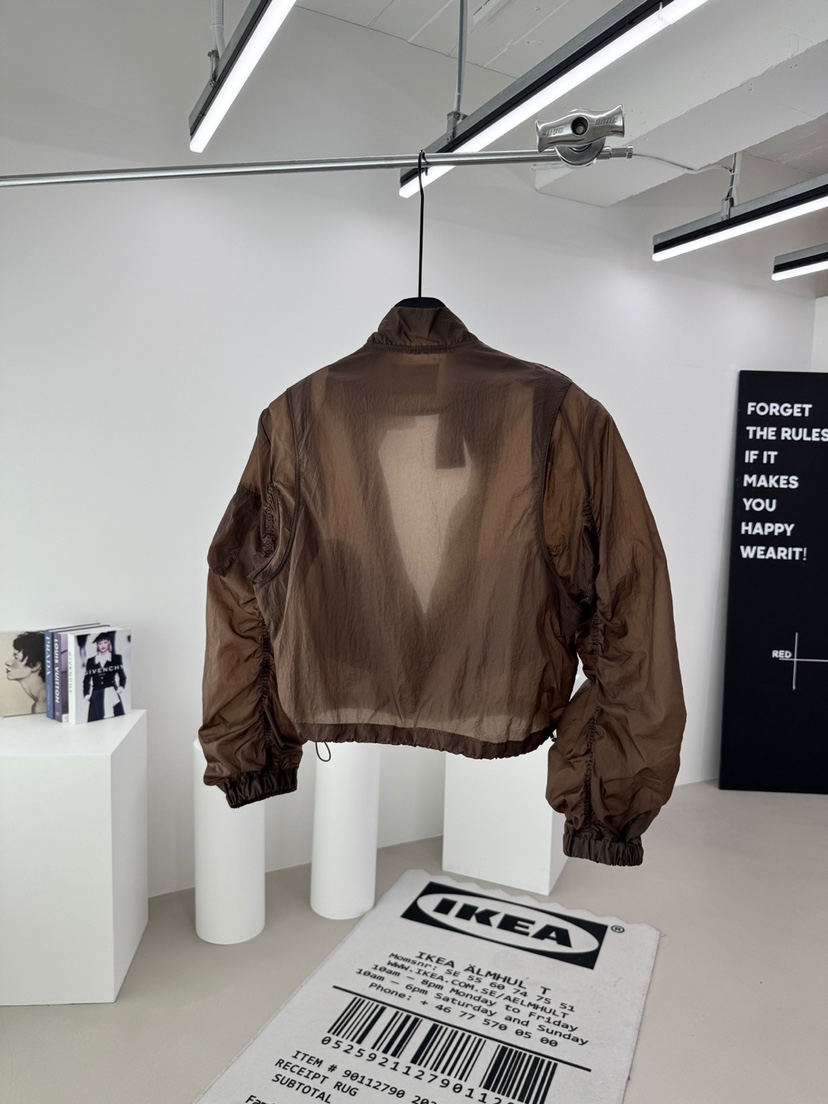 RED-A韓國東大門代購女士新品人氣職業26夏季夾克透視褶皺RED-A夾克