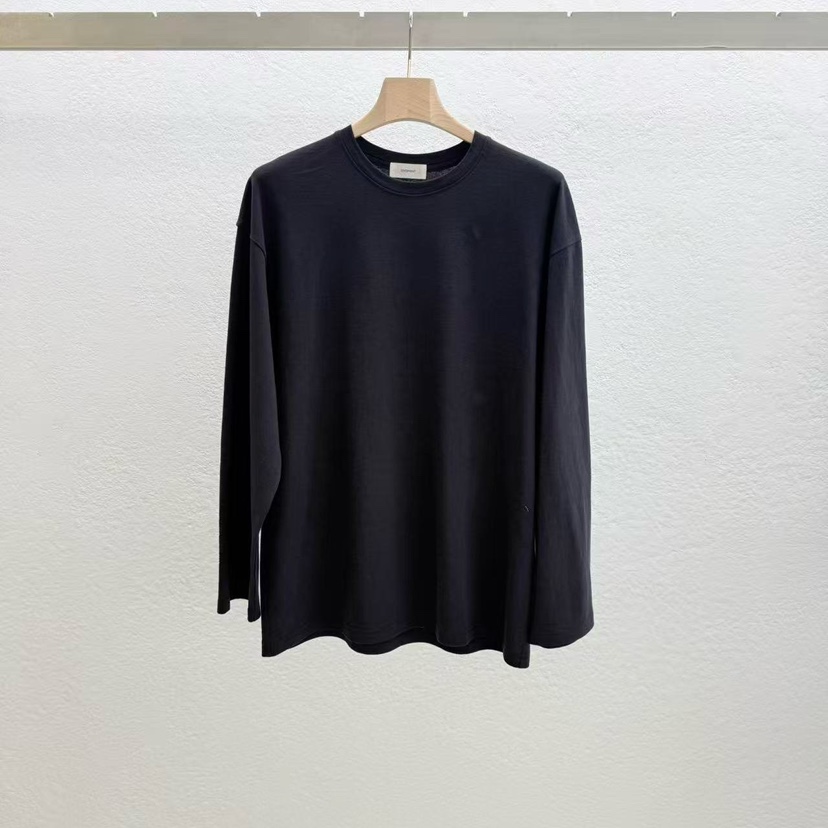 STATEMENT韓國代購女士新品26夏季休閑時尚推薦26春夏長袖T恤STATEMENT長袖T恤圖色4墨色