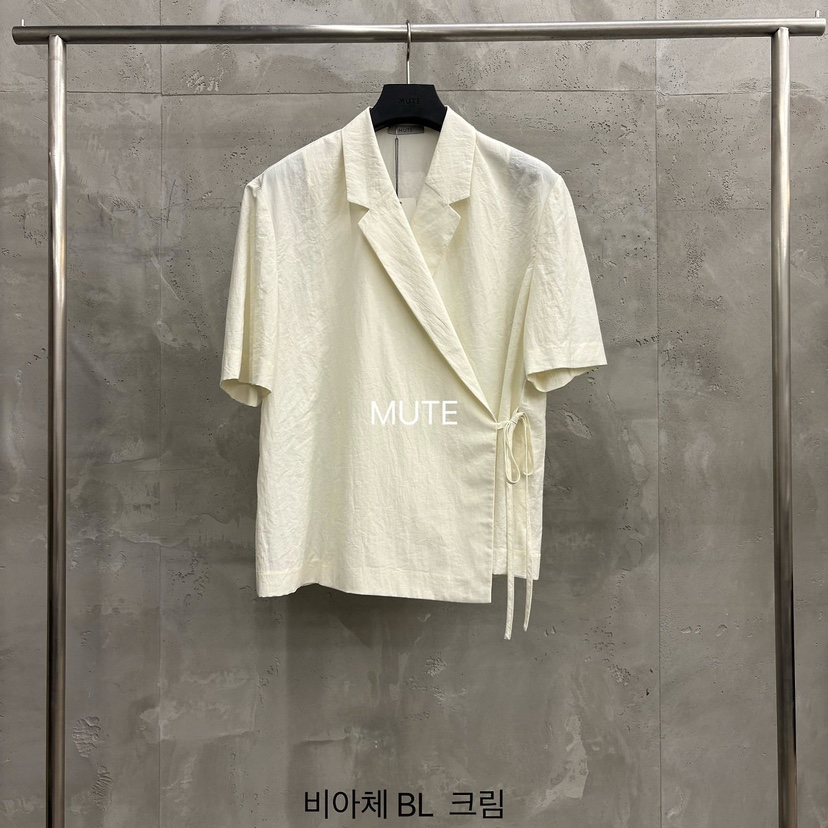 MUTE-P韓國東大門代購女士新款26春夏推薦人氣襯衫蕾絲衫MUTE襯衫/蕾絲衫圖色1