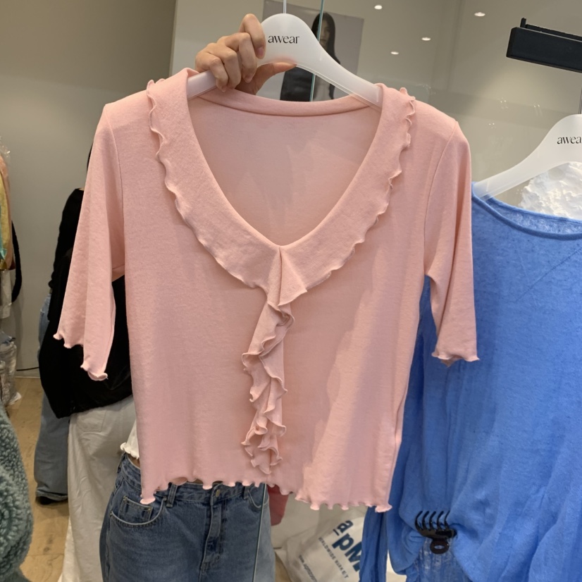 RUMIRU/AWEAR韓國代購女裝新品職業時尚熱賣推薦休閑T恤awear/RUMIRUT恤圖色1