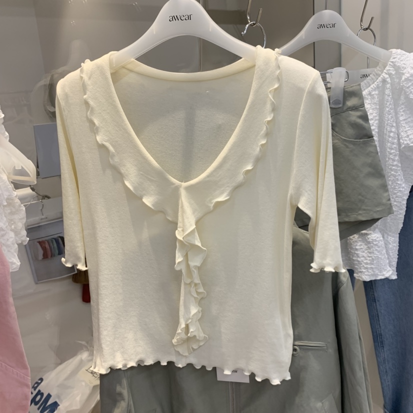 RUMIRU/AWEAR韓國代購女裝新品職業時尚熱賣推薦休閑T恤awear/RUMIRUT恤圖色2