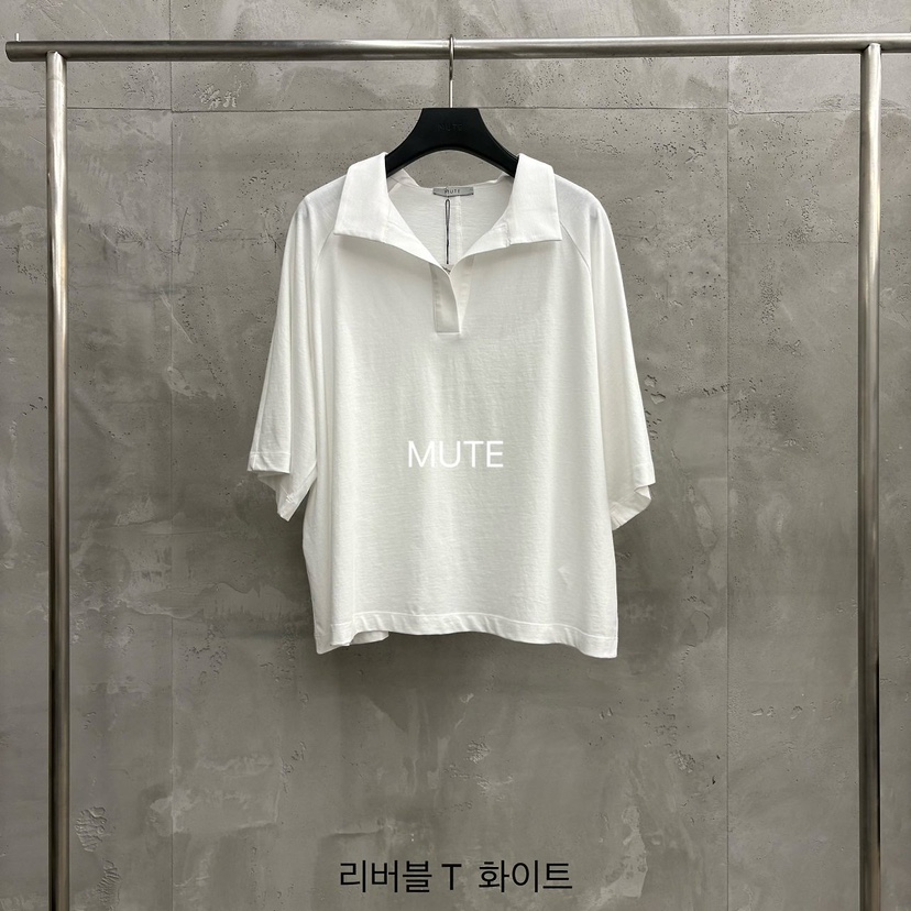 MUTE-P東大門實拍韓國女裝新款職業休閑26春夏熱賣推薦T恤MUTET恤圖色1