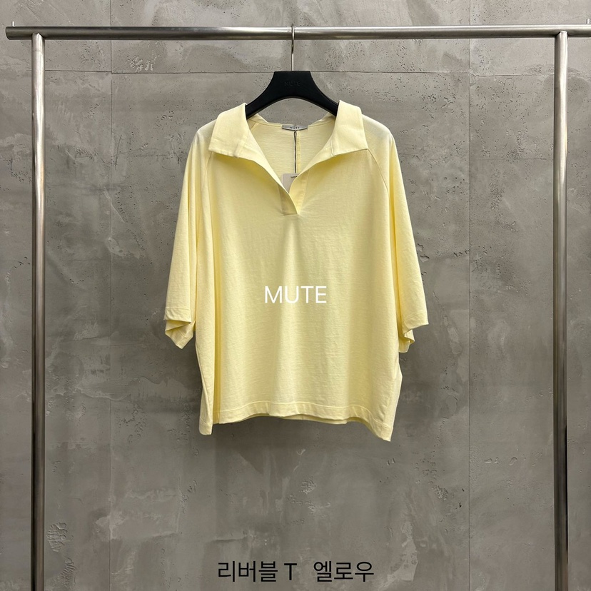 MUTE-P東大門實拍韓國女裝新款職業休閑26春夏熱賣推薦T恤MUTET恤圖色2