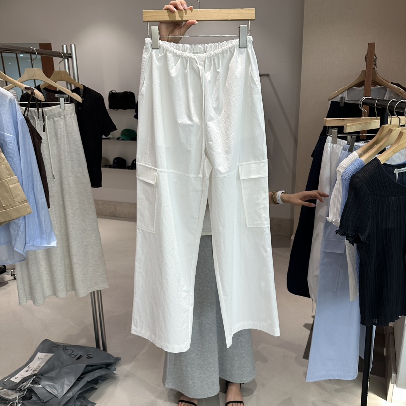 ANDMORE BUTTON韓國東大門代購女裝新品26春夏時尚休閑褲ANDMORE BUTTON休閑褲圖色1