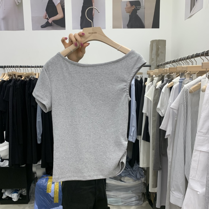 RECOVER韓國直郵實拍女裝新品熱賣26春夏休閑26夏季時尚T恤RECOVER/MOMENTT恤圖色2