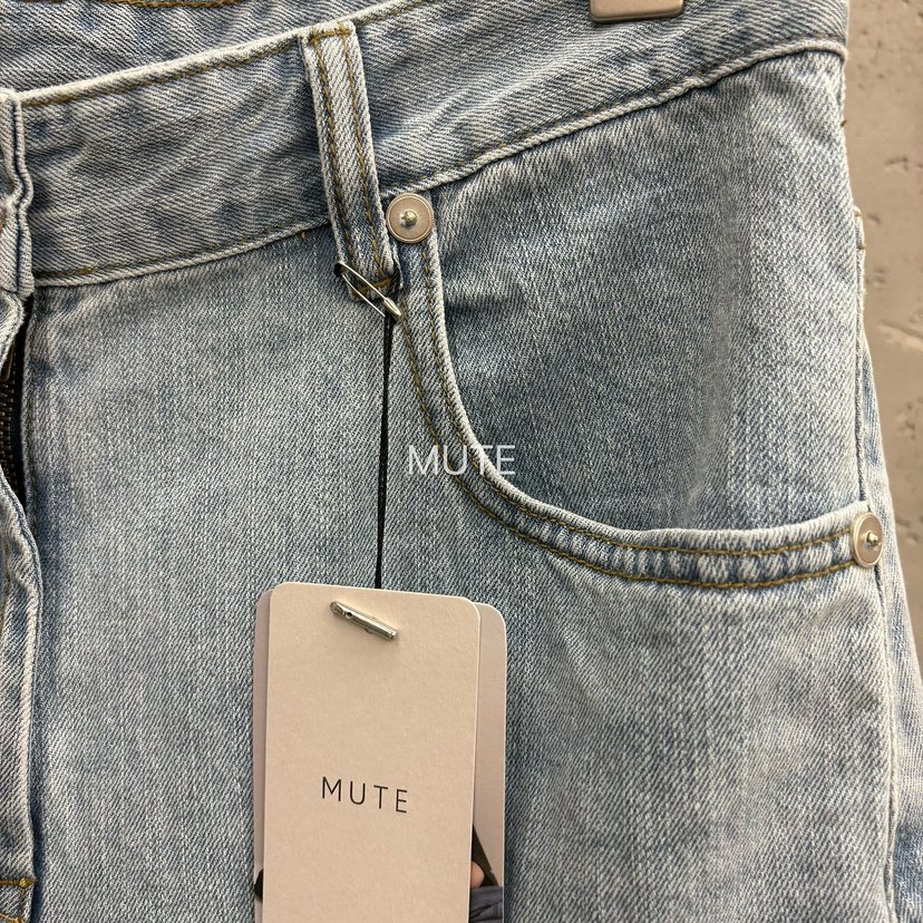 MUTE-P韓國代購女士新品26春夏人氣時尚休閑職業推薦牛仔褲MUTE牛仔褲